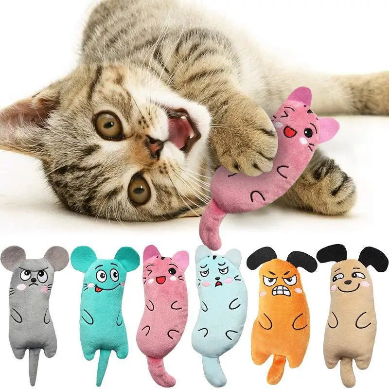 Juguetes Interactivos para Gatos - Peluche con Hierba Gatera y Sonido Divertido