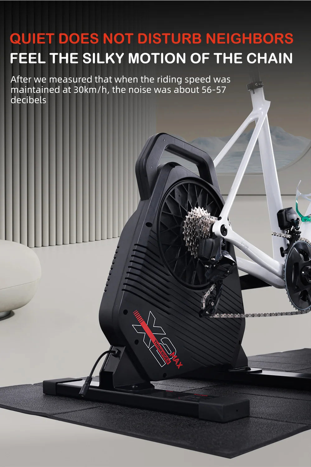 ThinkRider X2Max Smart Bike Trainer - Entrenador Indoor 2000W con Medidor de Potencia