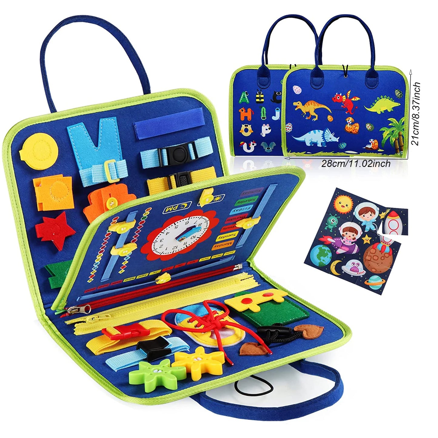 Tablero Montessori de Actividades Sensoriales - Juguete Educativo para Niños Pequeños