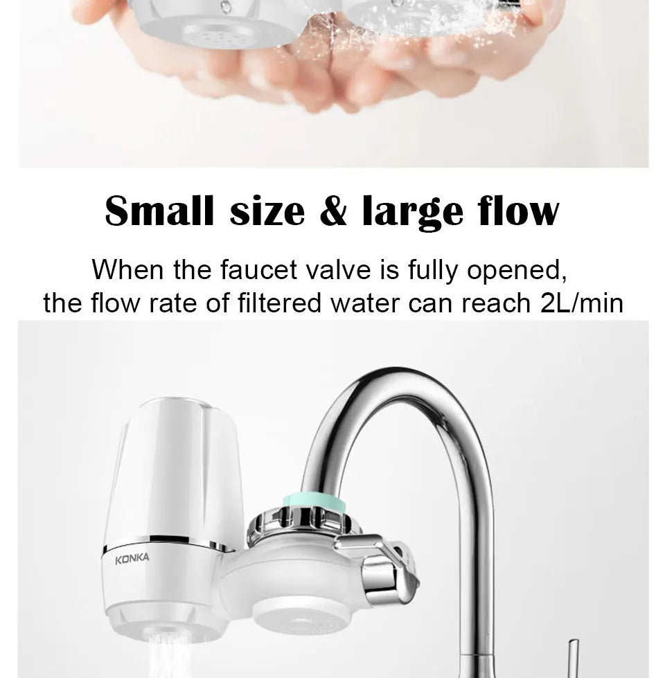 Filtro de Agua para Grifo Cocina Chcyus  Purificador Carbón Activado 2L/min