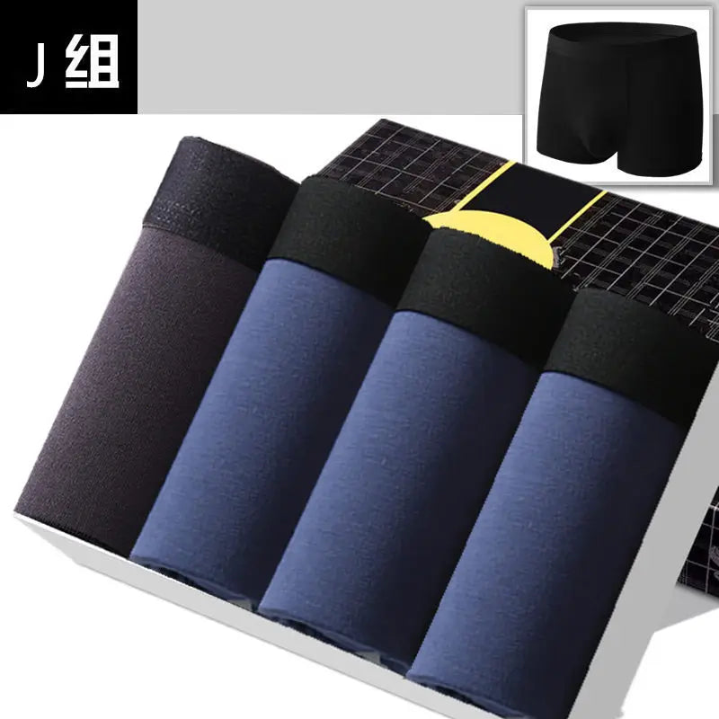 Calzoncillos Hombre Algodón SKY HERO  Pack 4 Ropa Interior Cómoda y Transpirable