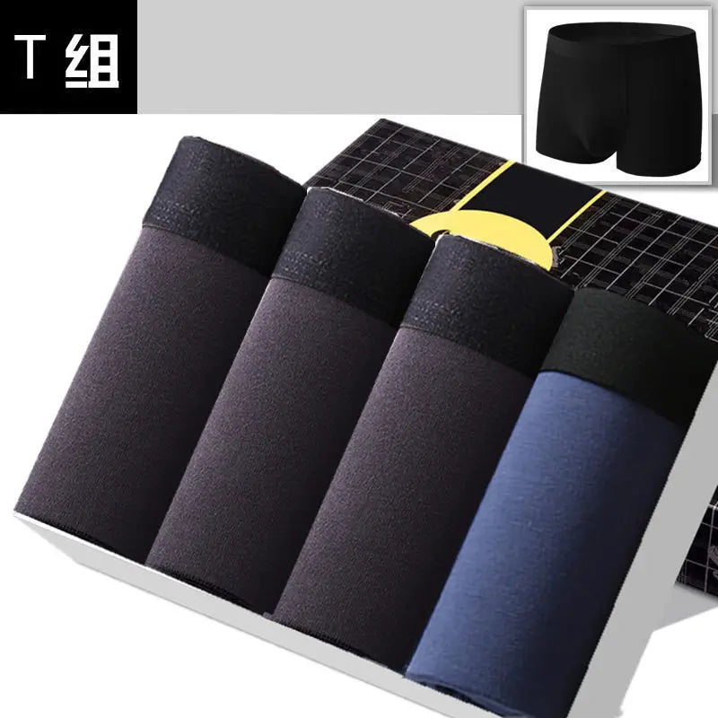 Calzoncillos Hombre Algodón SKY HERO  Pack 4 Ropa Interior Cómoda y Transpirable