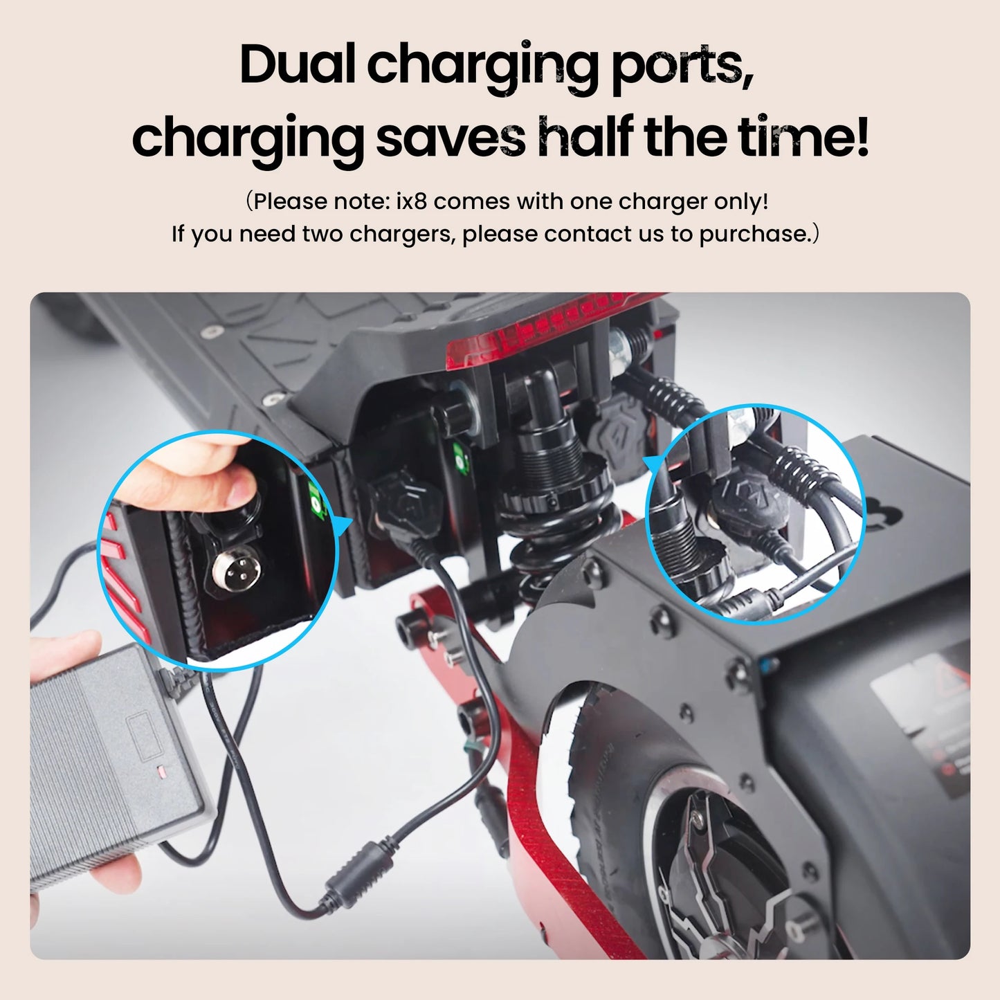 IScooter iX8 Patinete Eléctrico Todoterreno  Doble Motor 2400W