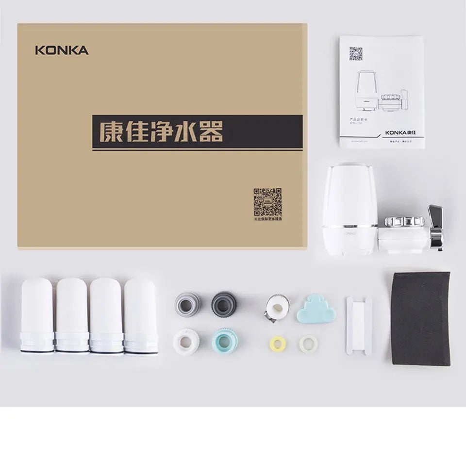 Filtro de Agua para Grifo Cocina Chcyus  Purificador Carbón Activado 2L/min