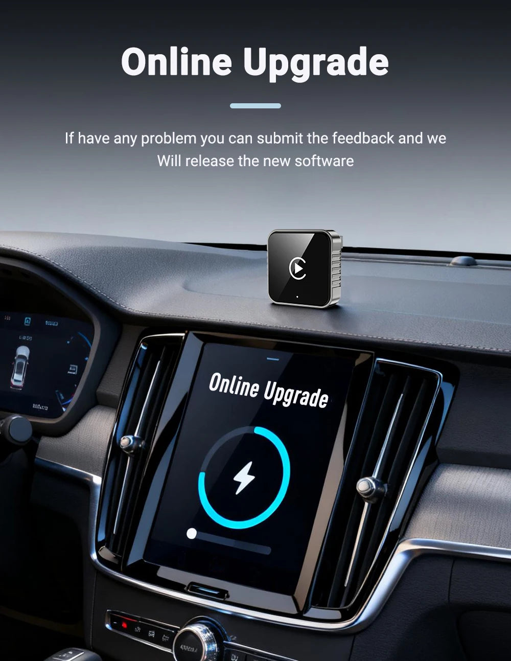 Adaptador XUDA 2 en 1 - Convierte CarPlay y Android Auto a Inalámbrico