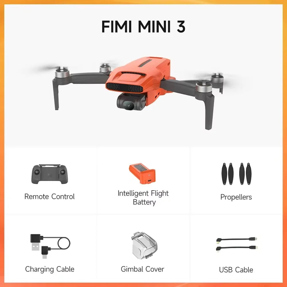 FIMI MINI 3 Drone 4K  Cámara 48MP, 249g, Vuelo 9KM