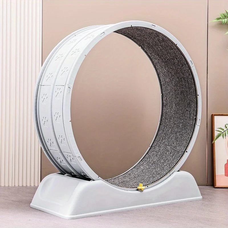 Cinta de Correr para Gatos  Rueda de Ejercicio Ultrasilenciosa con Alfombra Extraíble