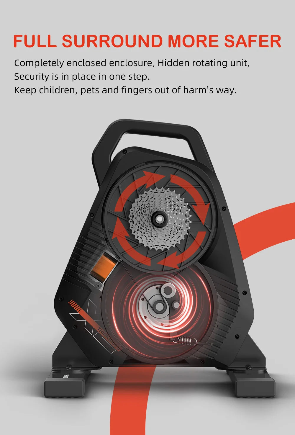 ThinkRider X2Max Smart Bike Trainer - Entrenador Indoor 2000W con Medidor de Potencia