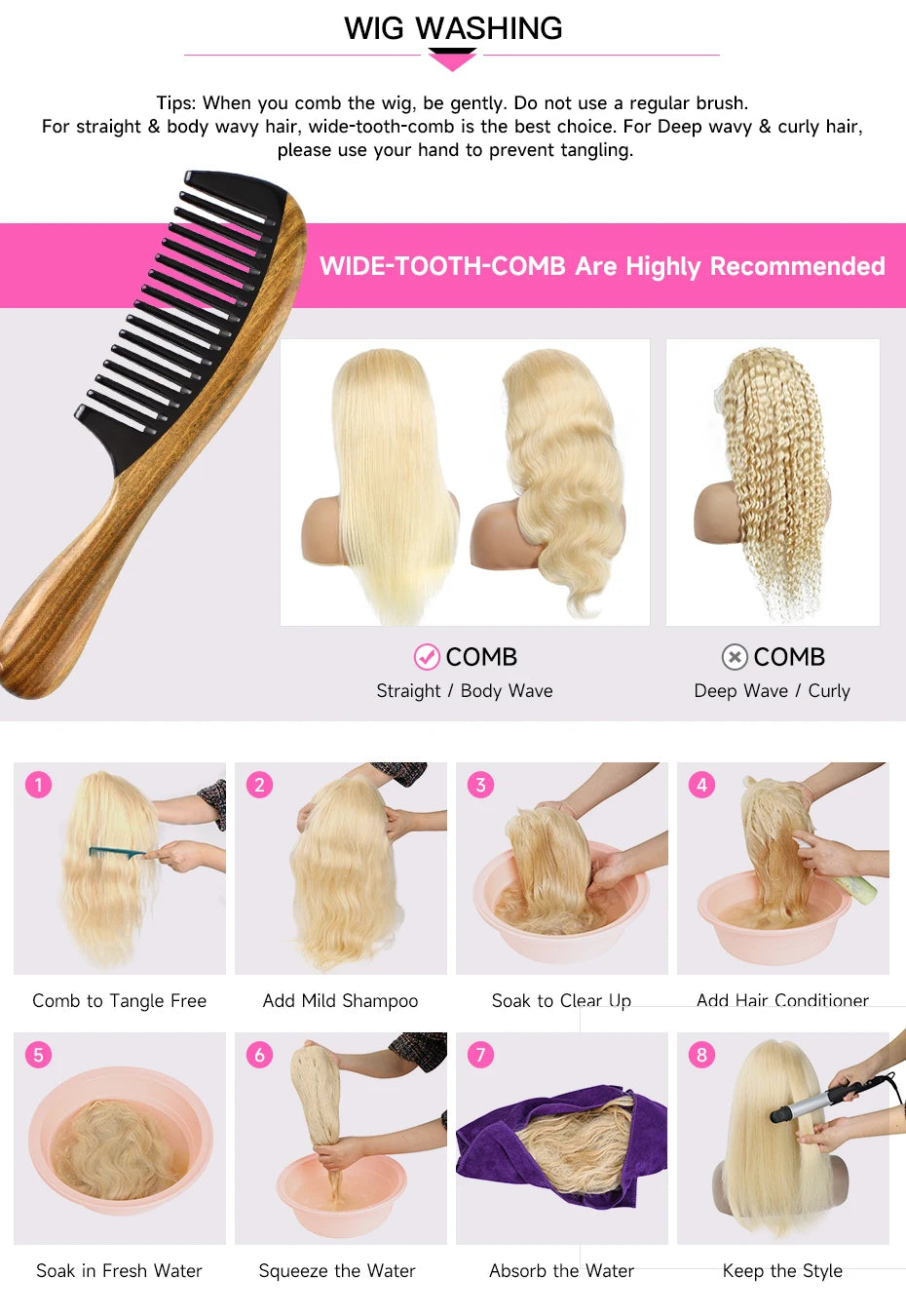 Peluca Frontal Encaje 360 Rubio 613  Cabello Humano Ondulado