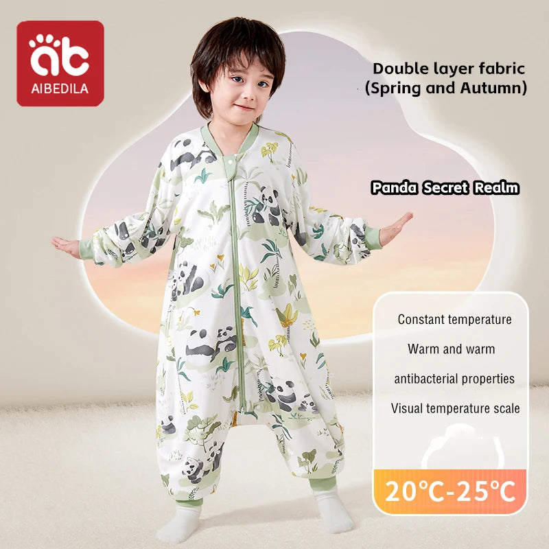 Saco de Dormir Infantil AIBEDILA - Cálido Invierno con Mangas Removibles