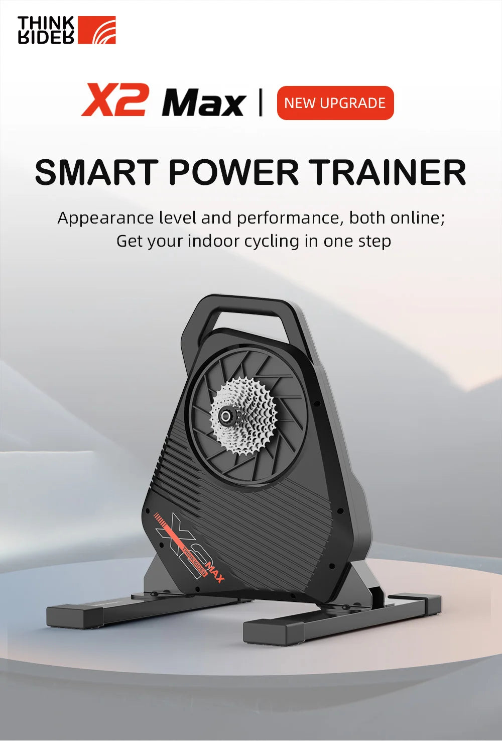 ThinkRider X2Max Smart Bike Trainer - Entrenador Indoor 2000W con Medidor de Potencia