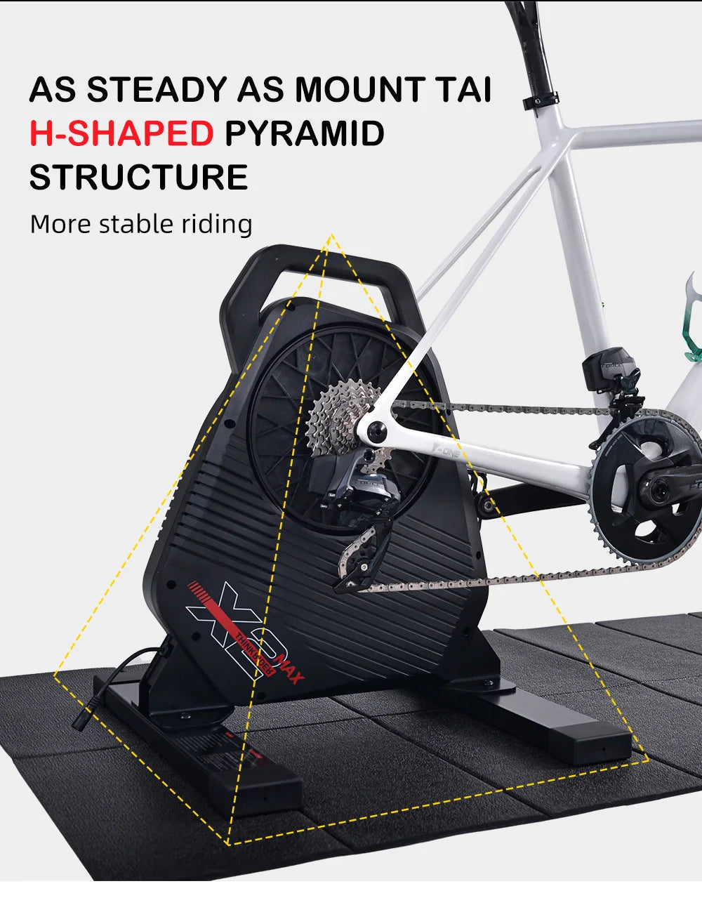 ThinkRider X2Max Smart Bike Trainer - Entrenador Indoor 2000W con Medidor de Potencia