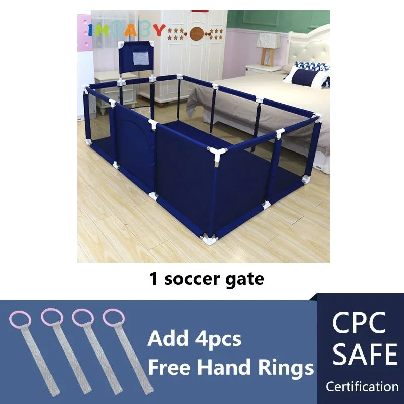 Parque Infantil IMBABY - Valla de Seguridad y Piscina de Pelotas para Bebés