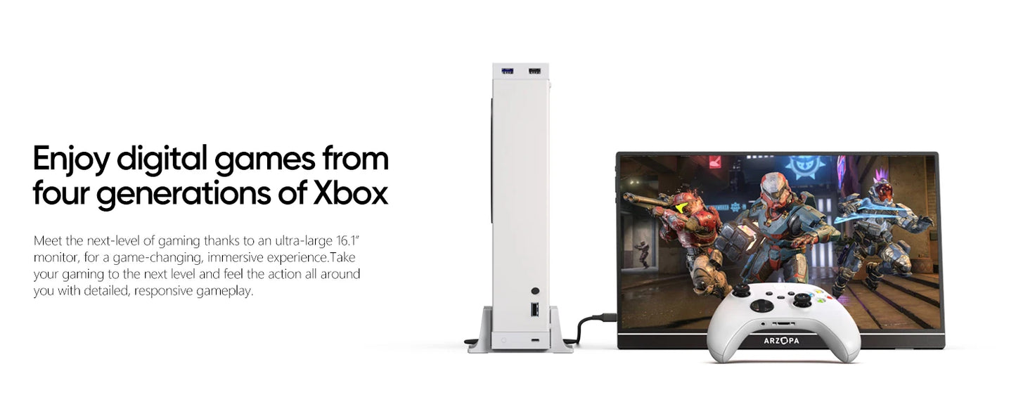 Arzopa Z1FC Monitor Portátil 16.1’’  FHD 1080P 144Hz con sRGB 100%