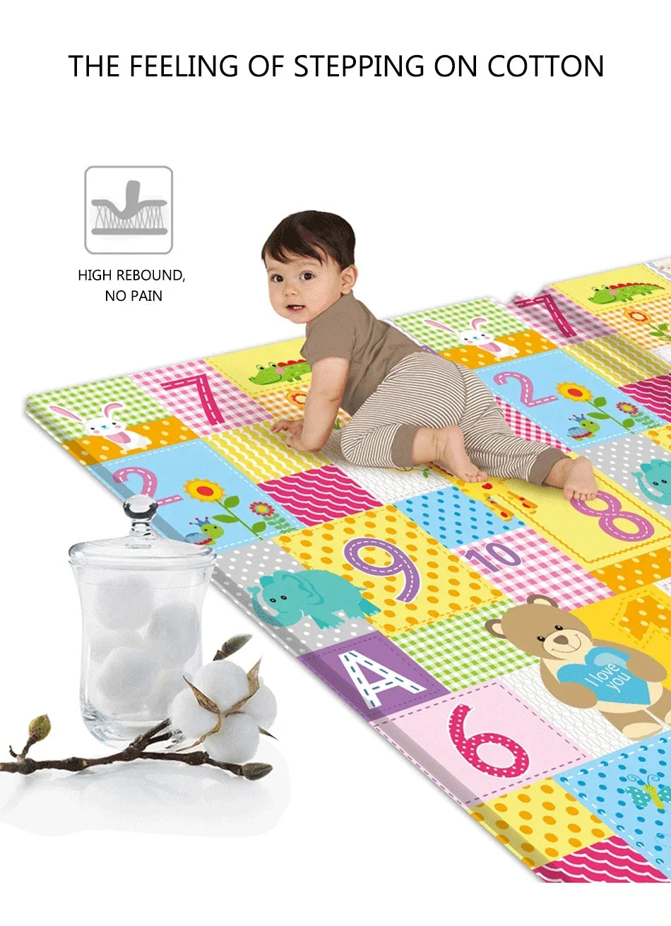 Alfombra Plegable de Juegos para Bebés  Antideslizante y Educativa DHDH 180x100cm