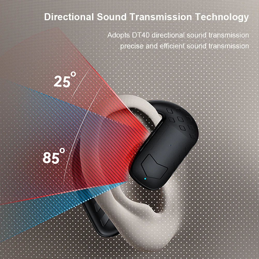 Auricular Bluetooth ALLOYSEED - Manos Libres con Gancho para la Oreja y Batería 25h