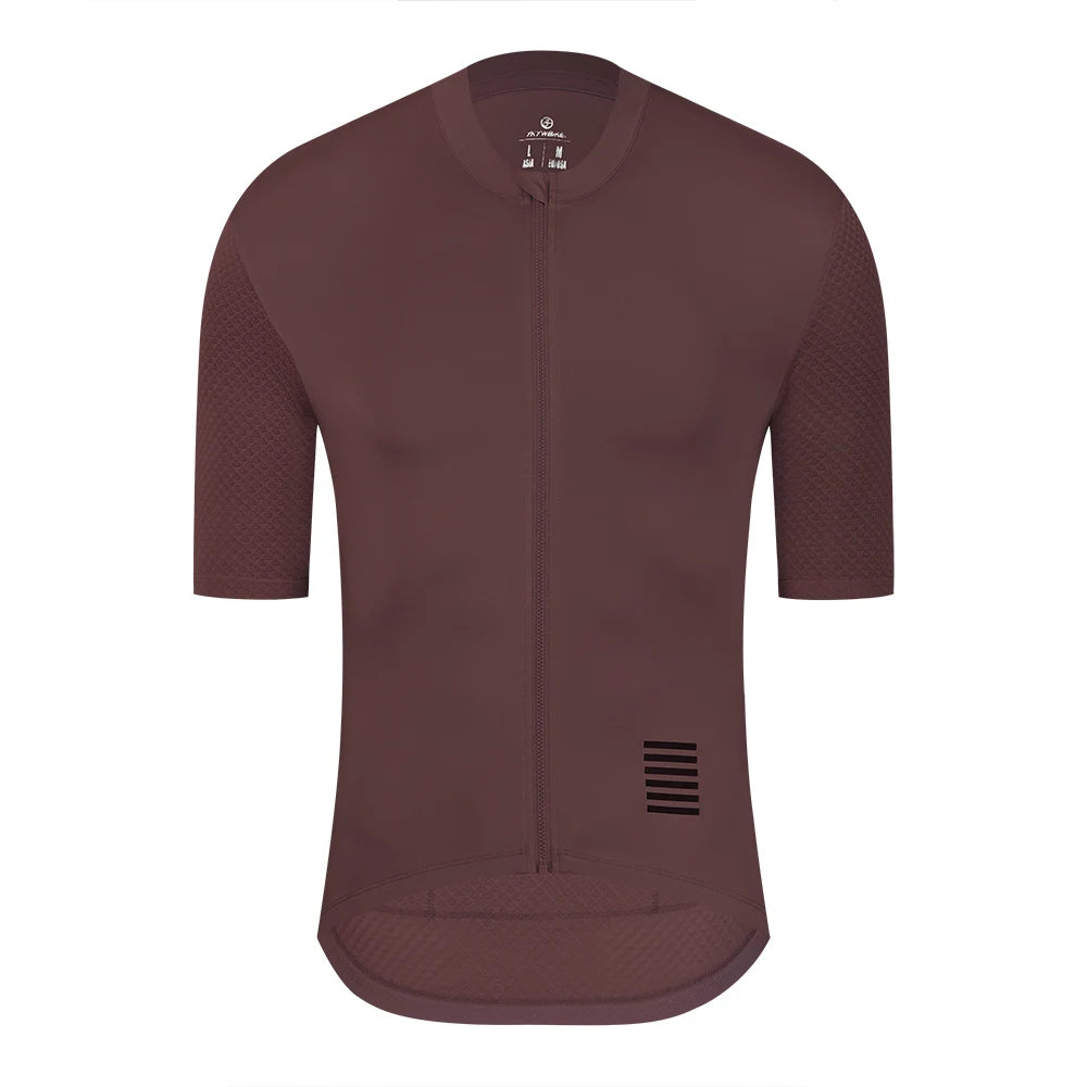 Camiseta Ciclismo Hombre YKYWBIKE  Maillot Profesional con Bolsillos y Reflectantes