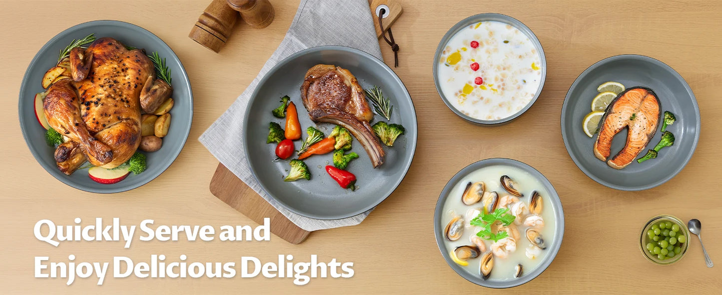 Utensilios Cocina Bezia 13 Piezas  Juego Antiadherente Cerámico para Inducción