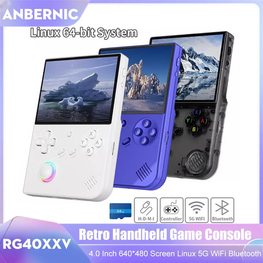 RG40XXV Consola Retro Portátil  64GB + Más de 5000 Juegos