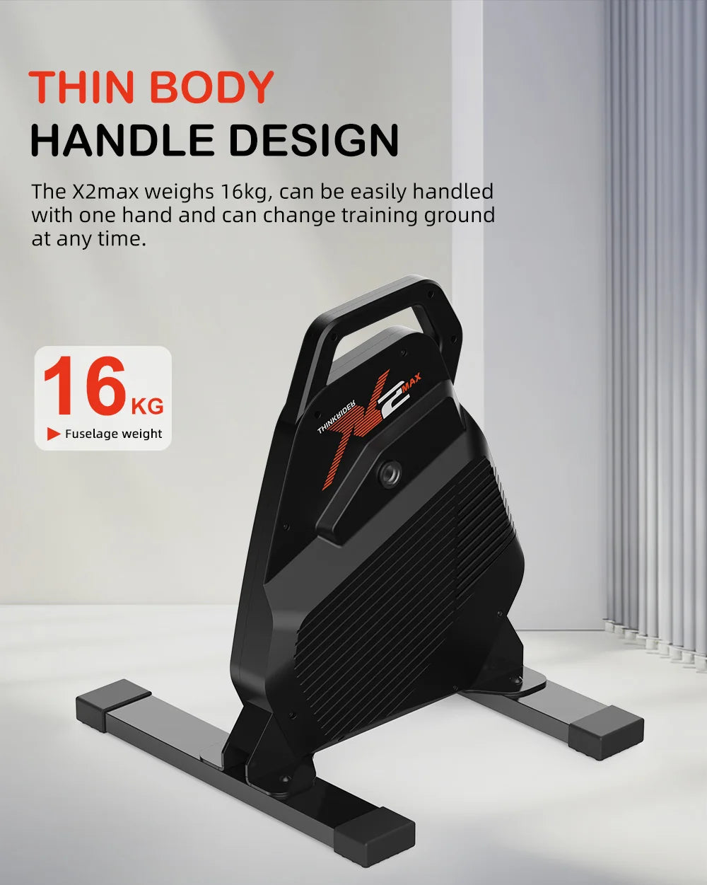 ThinkRider X2Max Smart Bike Trainer - Entrenador Indoor 2000W con Medidor de Potencia