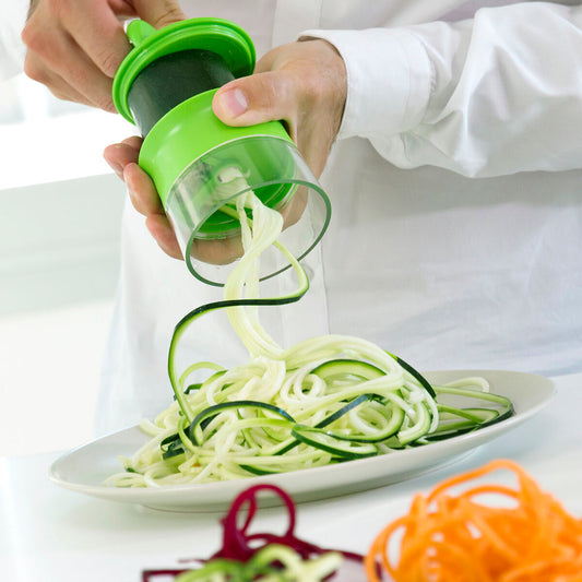 Cortador de Verduras en Espiral Spiru InnovaGoods - Espaguetis Vegetales Saludables
