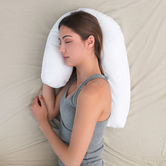 Almohada Ergonómica Slupill InnovaGoods - Forma U para Postura Lateral y Embarazo