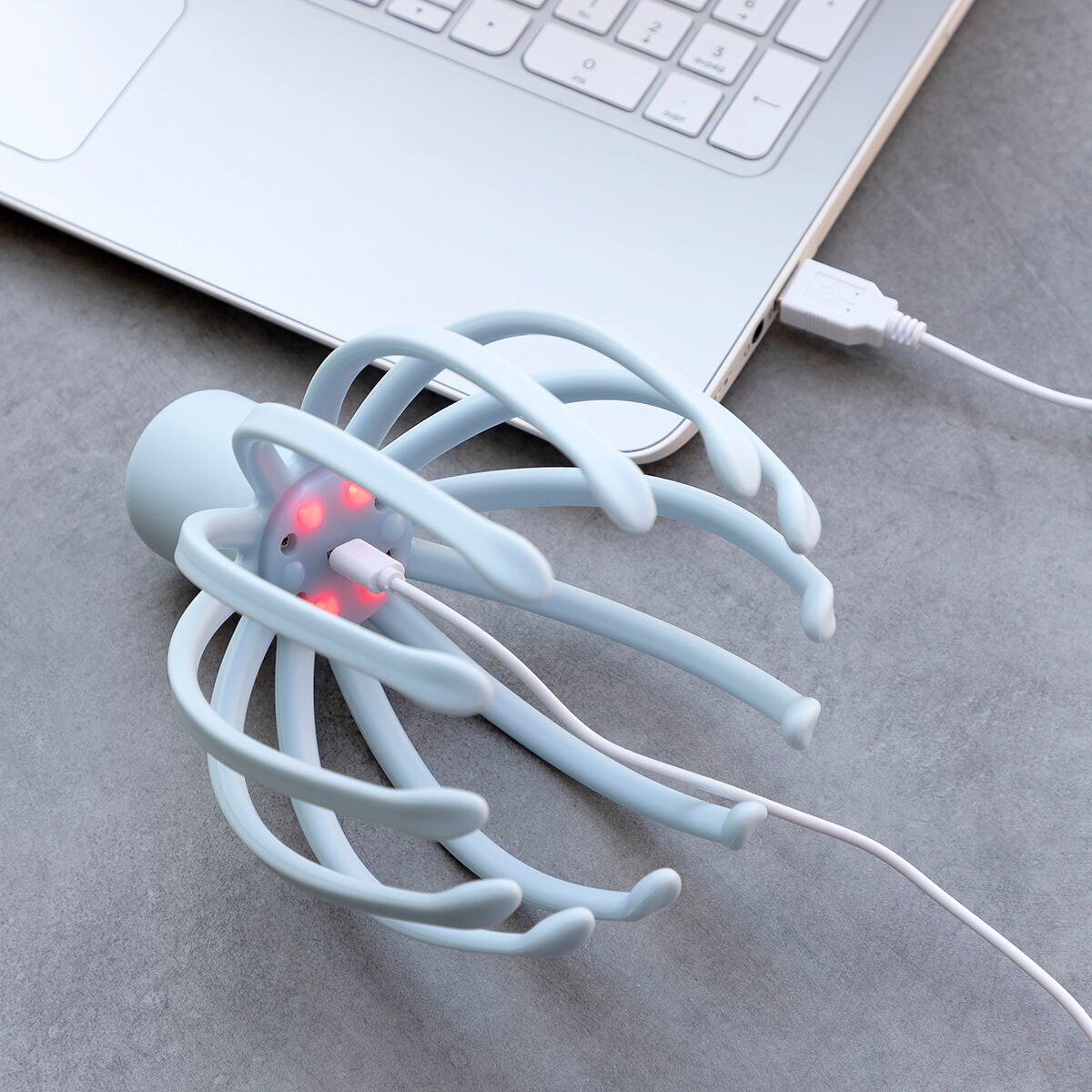 Masajeador de Cabeza Helax InnovaGoods  Vibración 360º Recargable para Relajación