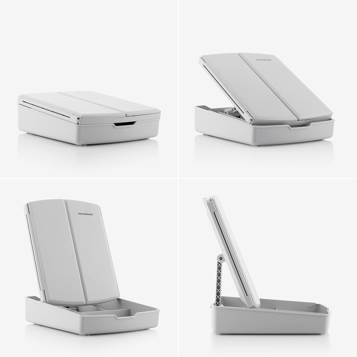 Espejo LED Plegable Panomir  Organizador Maquillaje 3 en 1