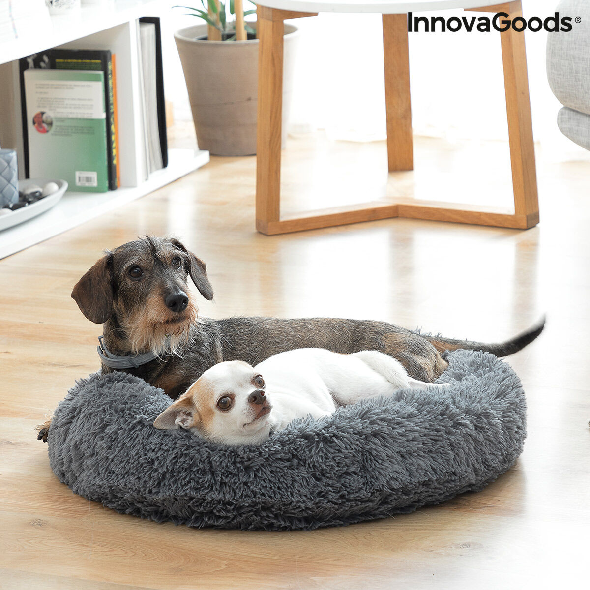 Cama Antiestrés para Mascotas Bepess InnovaGoods Ø60  Extrasuave y Antideslizante