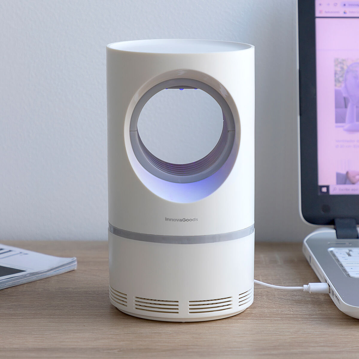 Lámpara Antimosquitos KL Virvel  Trampa Silenciosa con Luz UV