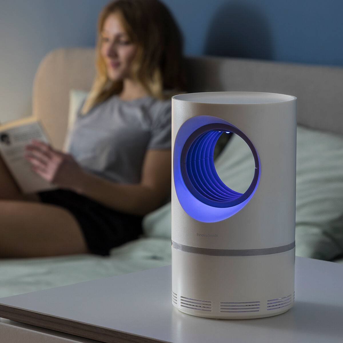 Lámpara Antimosquitos KL Virvel  Trampa Silenciosa con Luz UV