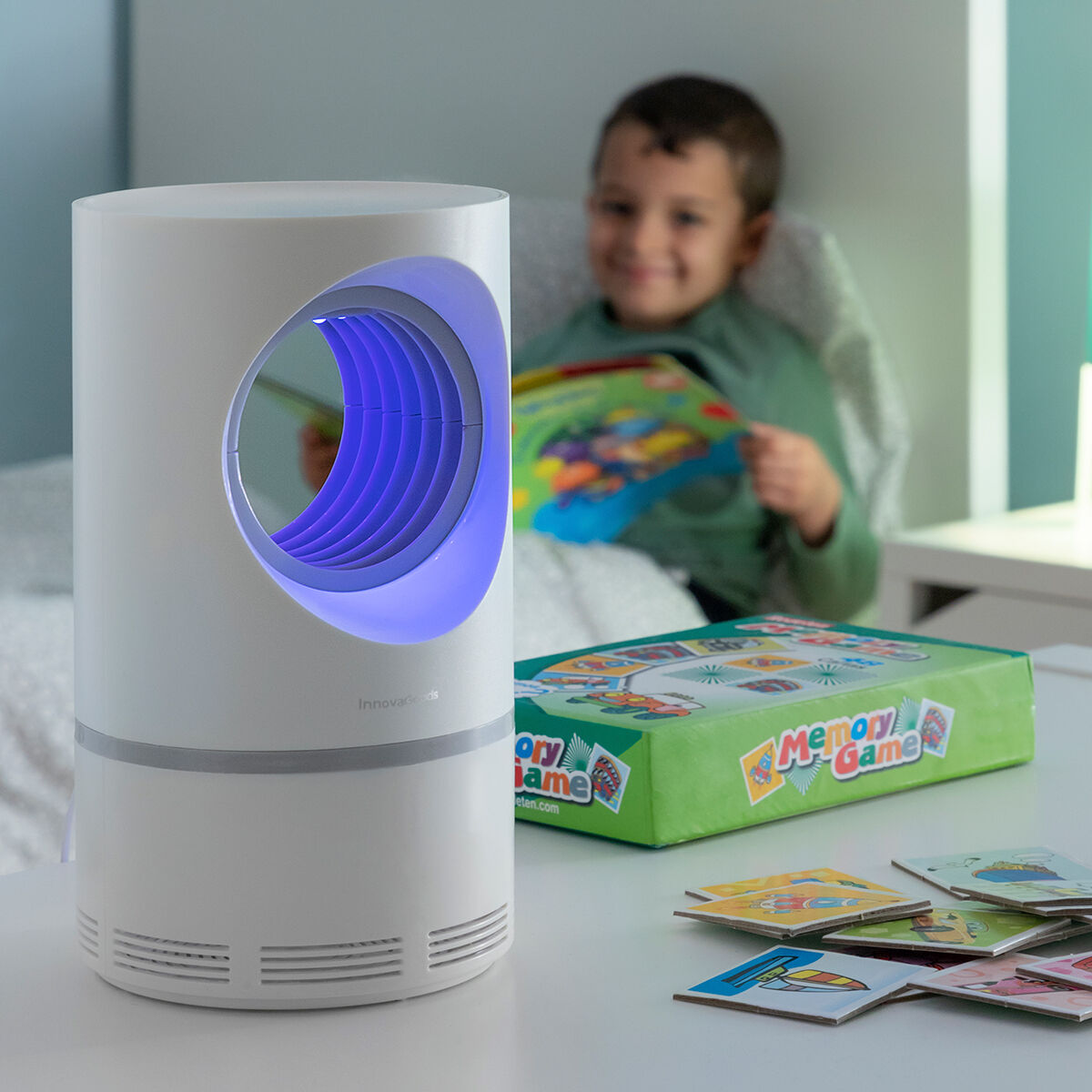 Lámpara Antimosquitos KL Virvel  Trampa Silenciosa con Luz UV