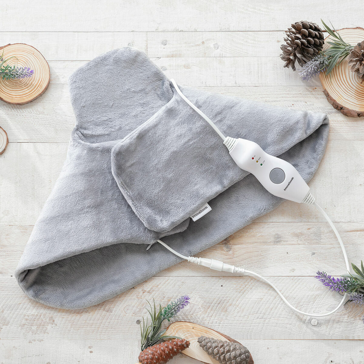 Almohadilla Eléctrica Sholkad InnovaGoods  Calor Terapéutico para Cuello y Hombros