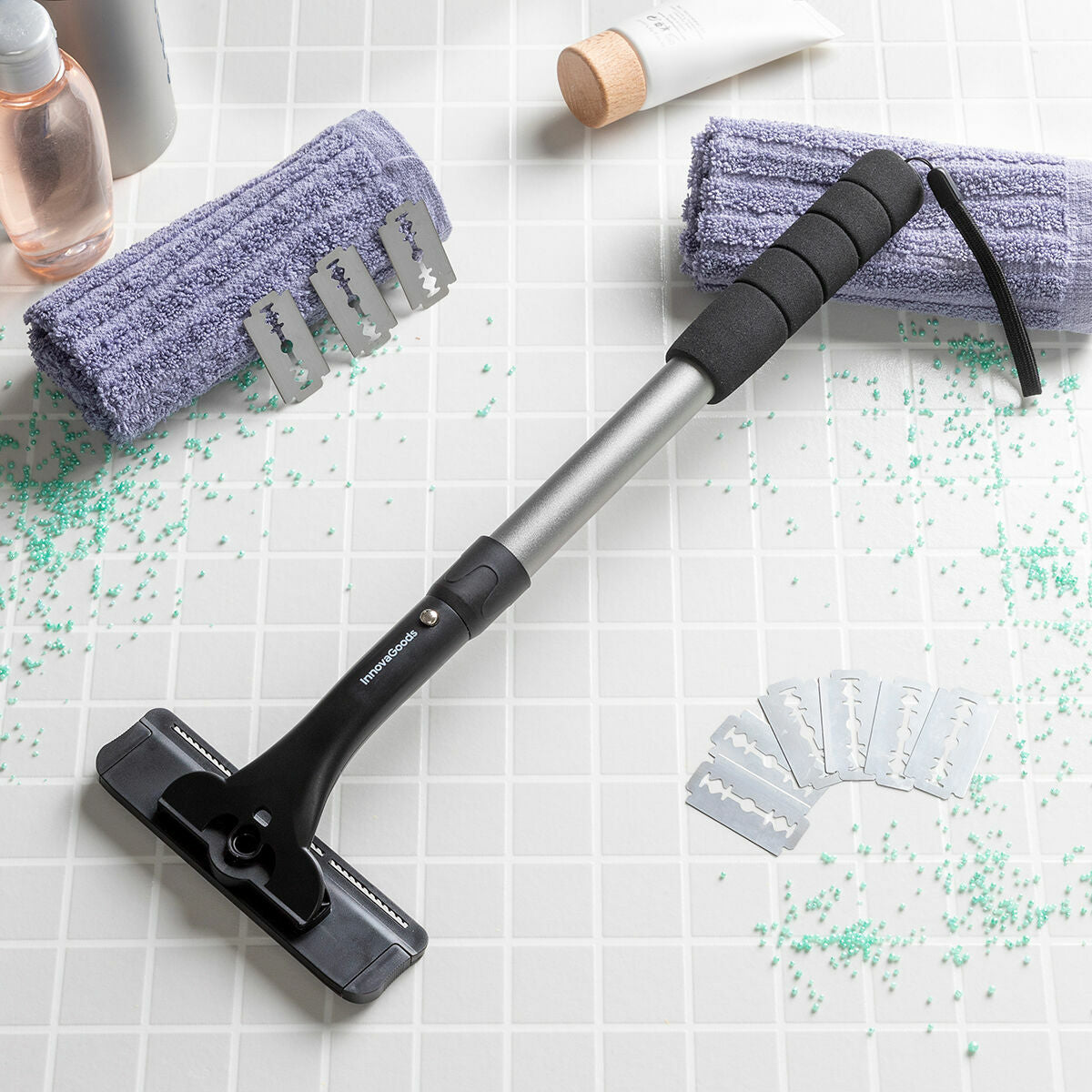 Afeitadora Corporal Extensible InnovaGoods  Depilación Masculina Cómoda y Segura