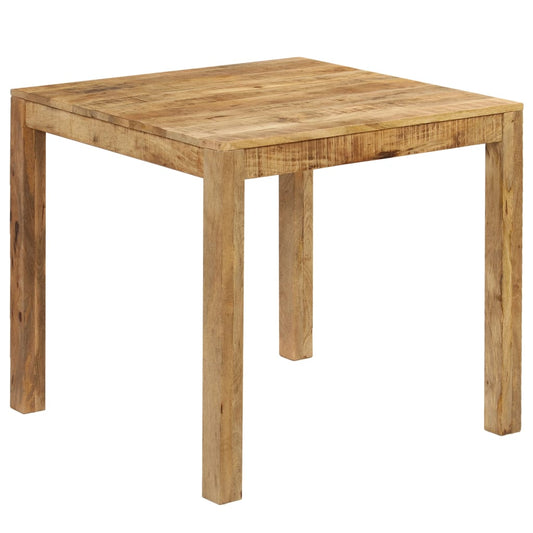 Mesa de Comedor - Madera Maciza de Mango 82x80x76 cm Estilo Rústico