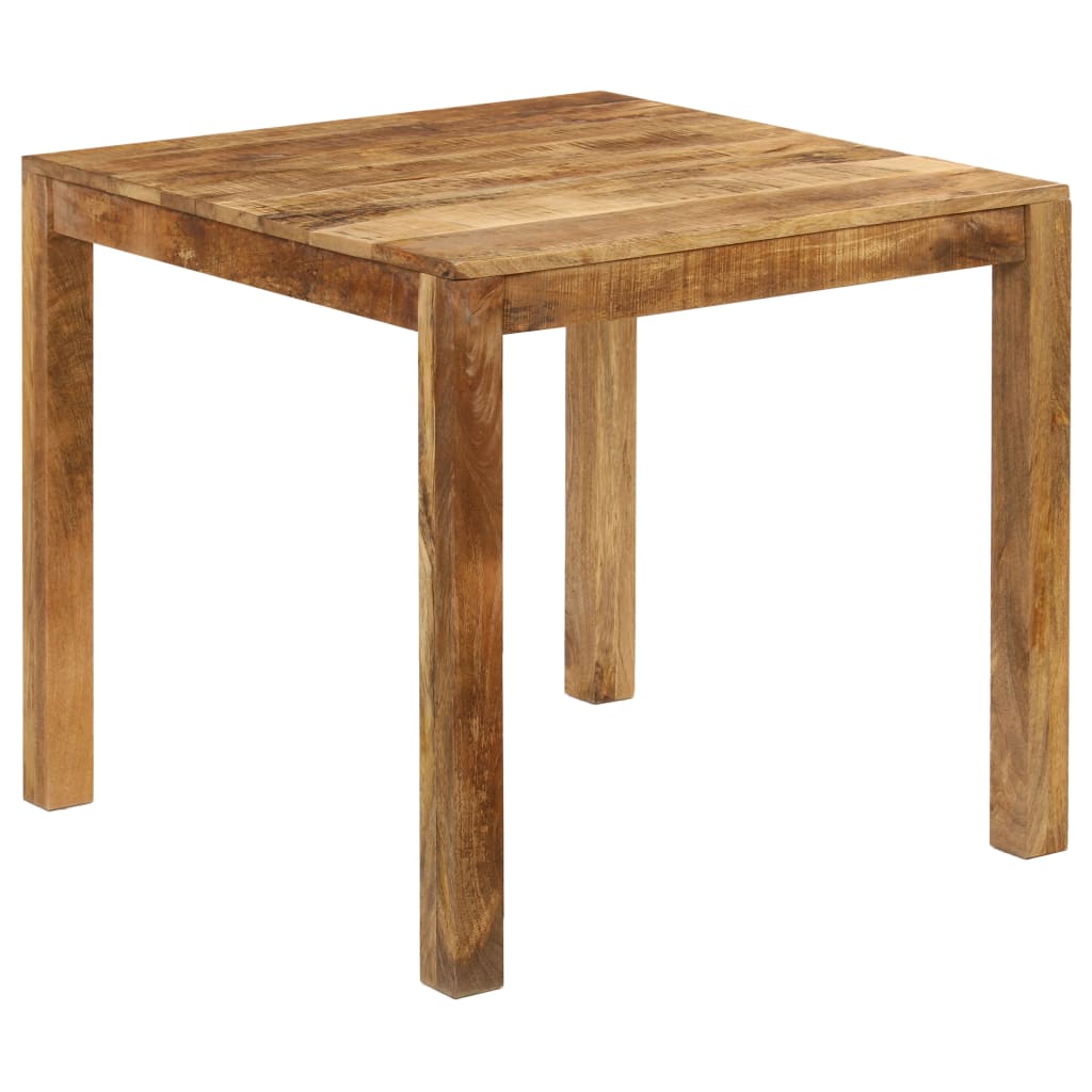 Mesa de Comedor - Madera Maciza de Mango 82x80x76 cm Estilo Rústico