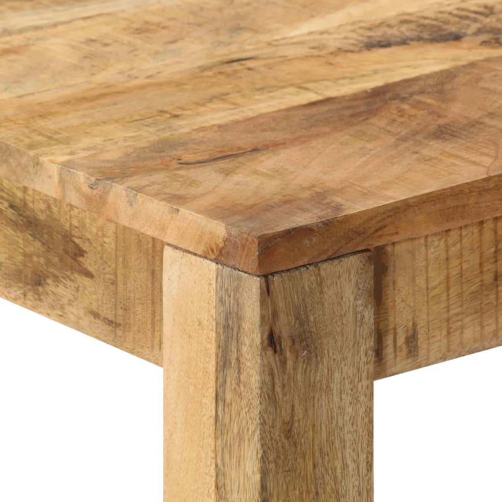 Mesa de Comedor - Madera Maciza de Mango 82x80x76 cm Estilo Rústico