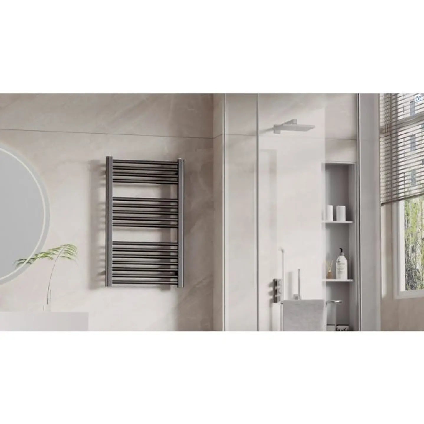 Radiador Toallero Hidráulico ZETA T PVD Mate - Diseño Elegante y Alta Eficiencia