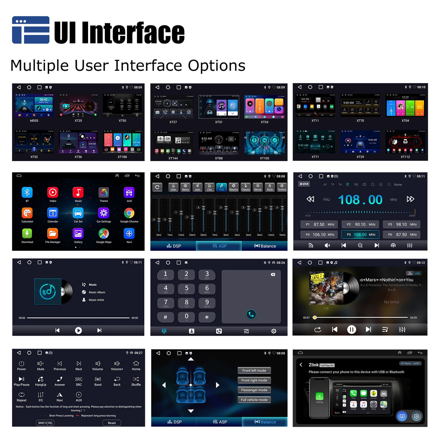 ESSGOO 9" Android 14 - Radio Carplay GPS WIFI para VW, Seat y Skoda