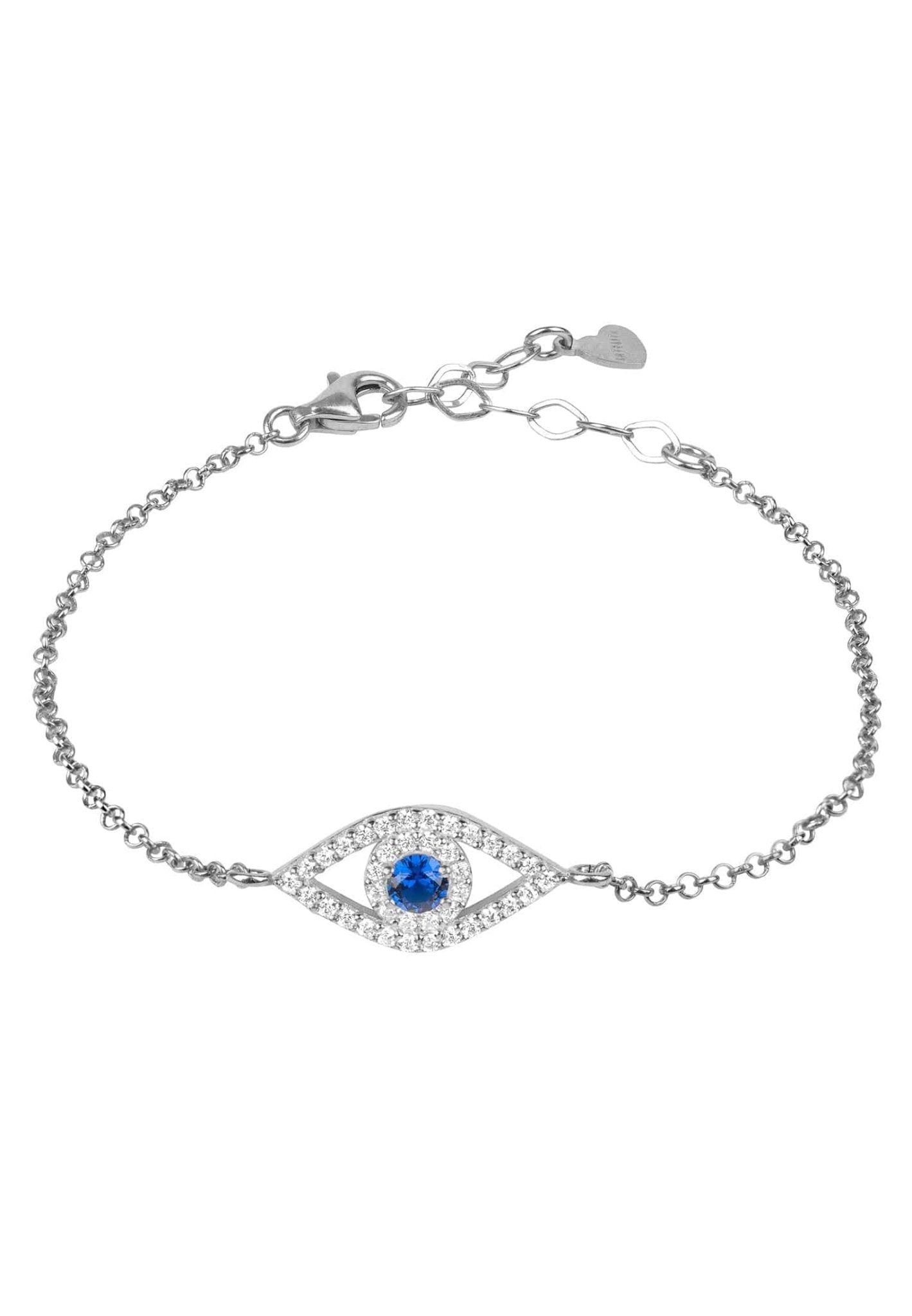 Pulsera Evil Eye Azul Plata - Latelita London