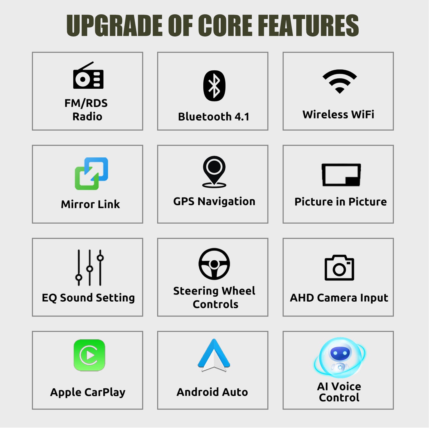 ESSGOO 9" Android 14 - Radio Carplay GPS WIFI para VW, Seat y Skoda