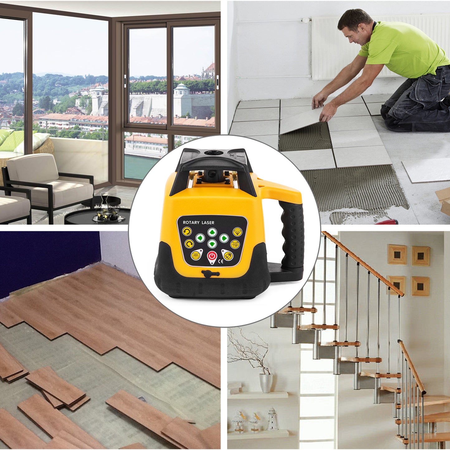 Nivel Láser Giratorio SucceBuy 360 - Autonivelante Profesional 500m