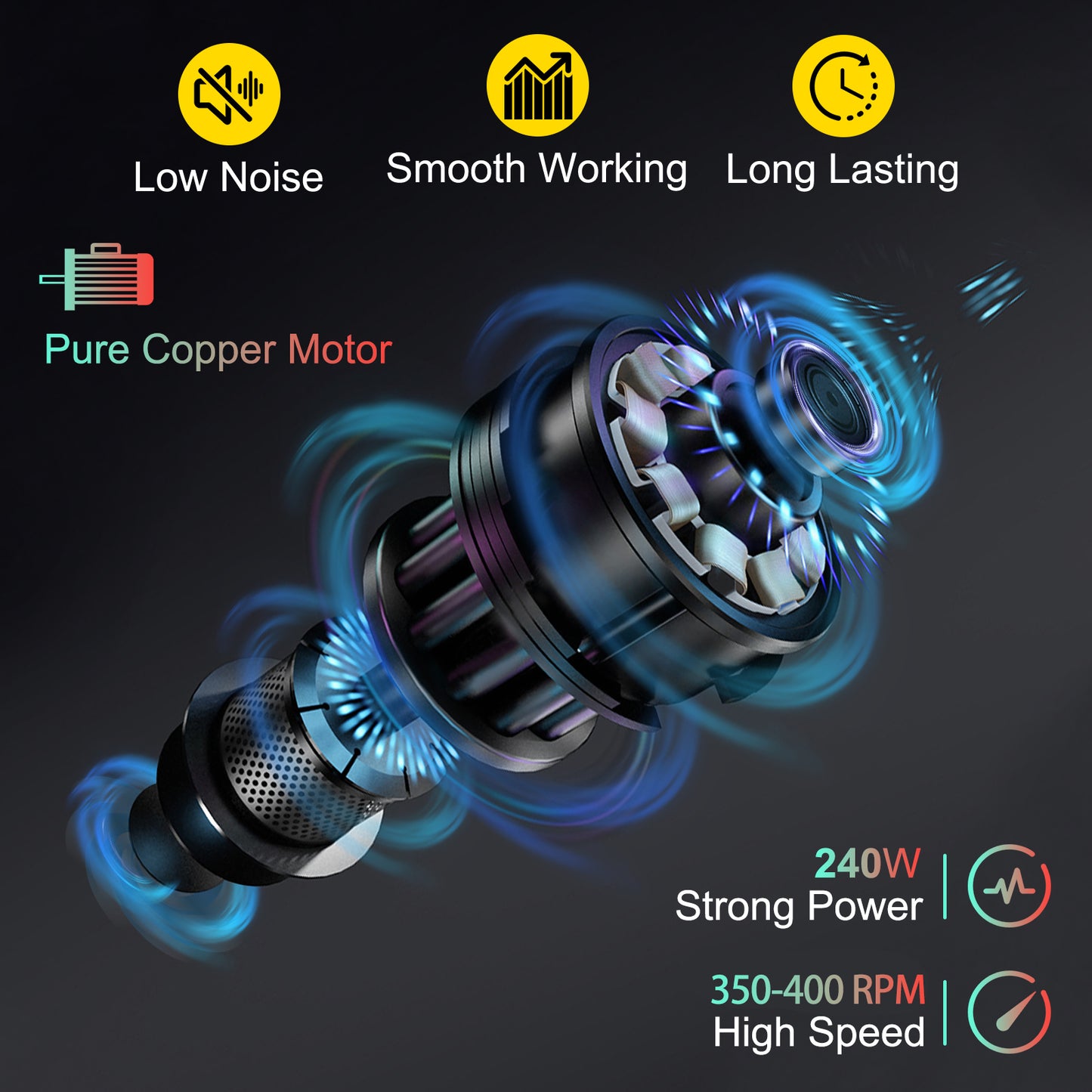 Cortadora de Carne Eléctrica VEVOR - Hoja 10" Acero al Carbono 240W