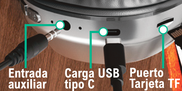 Auriculares Bluetooth Retro - Diseño Elegante con Cancelación de Ruido y Batería 10h