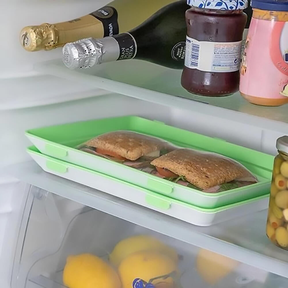 Pack 9 Bandejas Envasado Semi Vacío - Conservación Alimentos Apilable