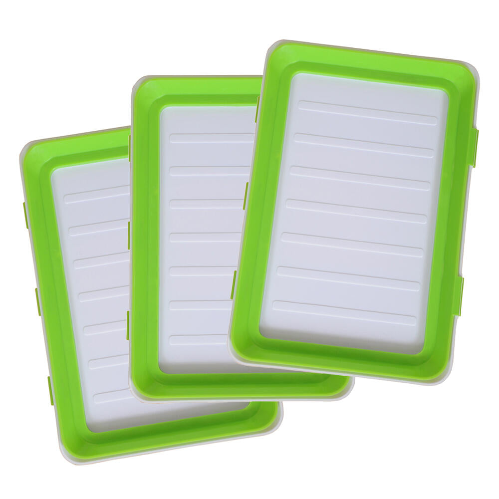 Pack 9 Bandejas Envasado Semi Vacío - Conservación Alimentos Apilable