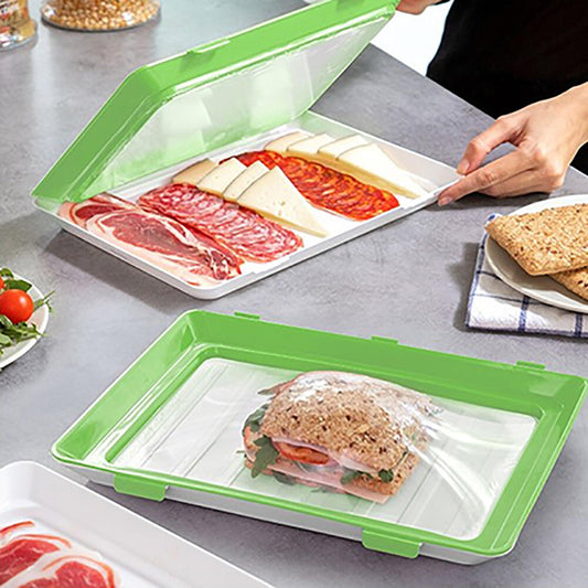 Pack 9 Bandejas Envasado Semi Vacío - Conservación Alimentos Apilable
