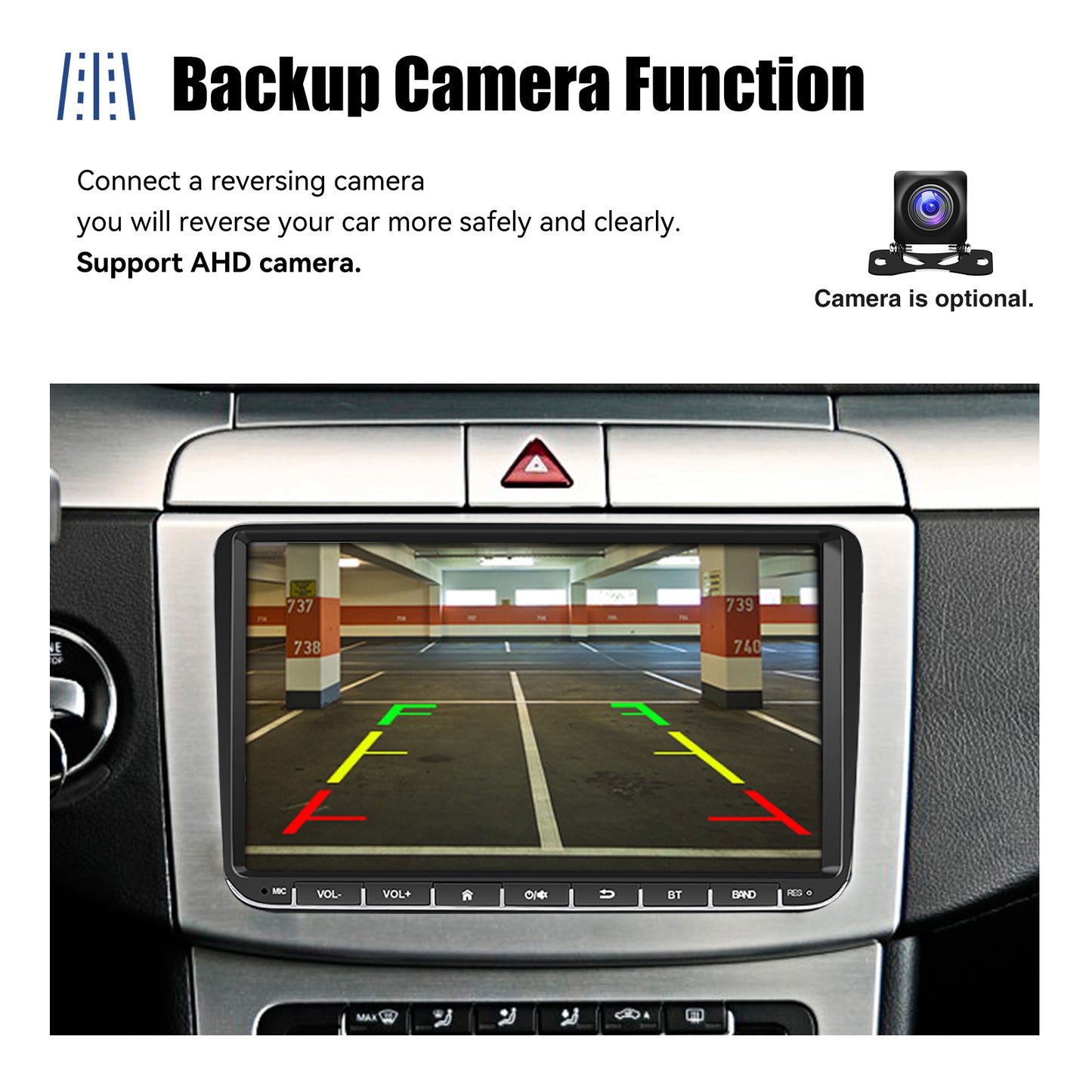 ESSGOO 9" Android 14 - Radio Carplay GPS WIFI para VW, Seat y Skoda